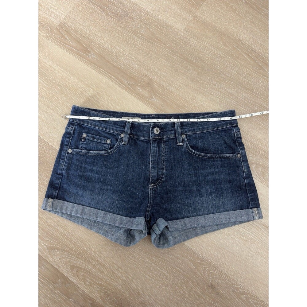 AG Adriano Goldschmied The Pixie Roll Up Denim Shorts Size 30 Medium Wash Cuffed - Picture 5 of 15